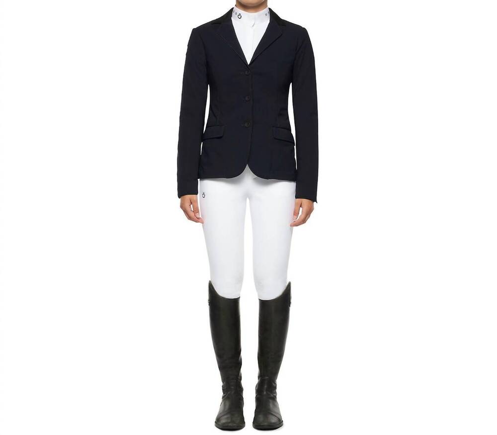 NEW CAVALLERIA TOSCANA girl's gp young rider jacket in black